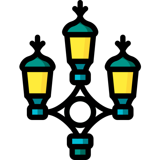 Street light Basic Miscellany Lineal Color icon