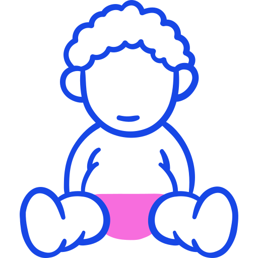 bebé Doodle Lineal Color icono