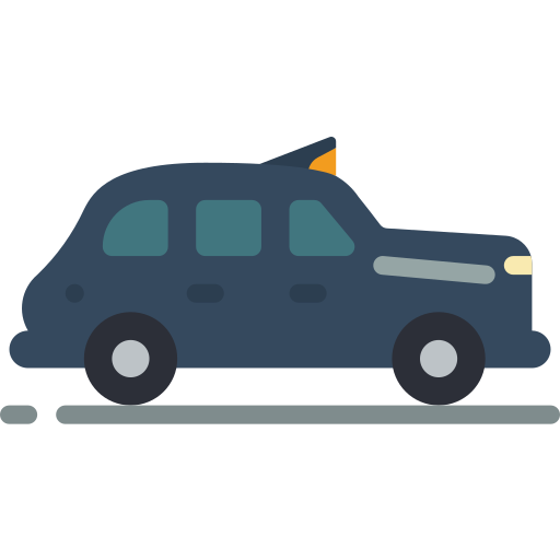 taxi Basic Miscellany Flat icon