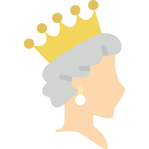 Queen Basic Miscellany Flat icon