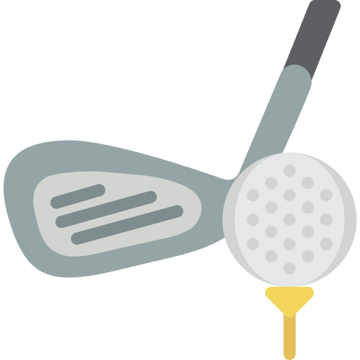 giocare a golf Basic Miscellany Flat icona