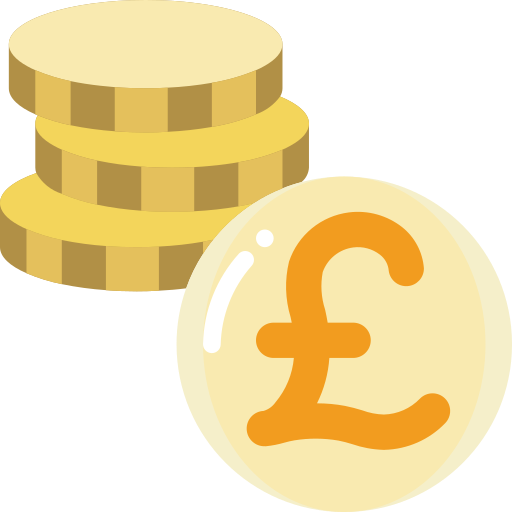 Pound sterling Basic Miscellany Flat icon