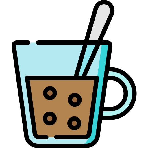 Taza de té Special Lineal color icono
