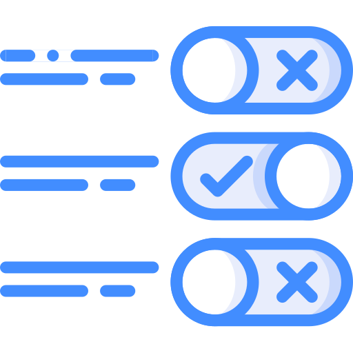 paramètres Basic Miscellany Blue Icône
