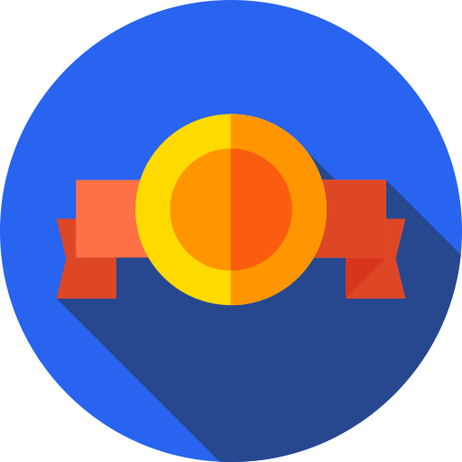 メダル Flat Circular Flat icon