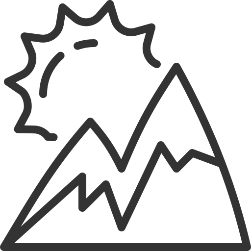 Mountains Generic outline icon