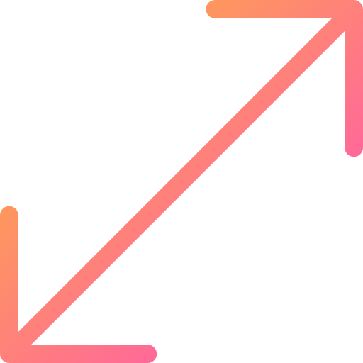flecha diagonal Generic gradient outline icono