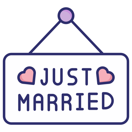 signo de recién casados Generic color lineal-color icono