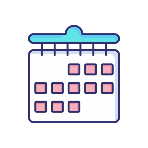 calendario delle date Generic gradient lineal-color icona