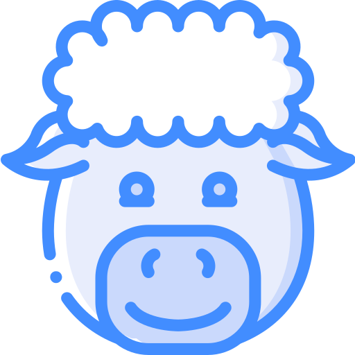 Sheep Basic Miscellany Blue icon