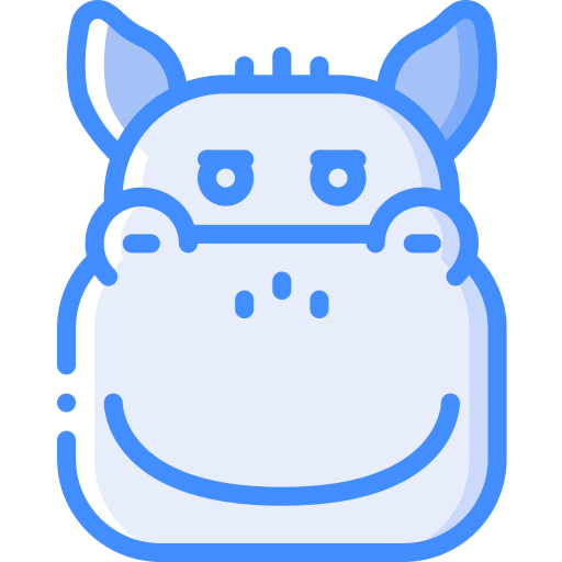 Hippopotamus Basic Miscellany Blue icon
