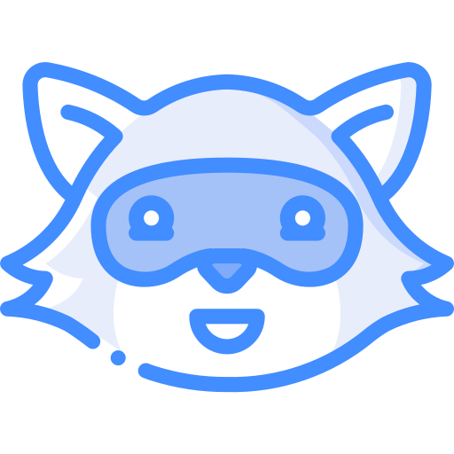 Raccoon Basic Miscellany Blue icon