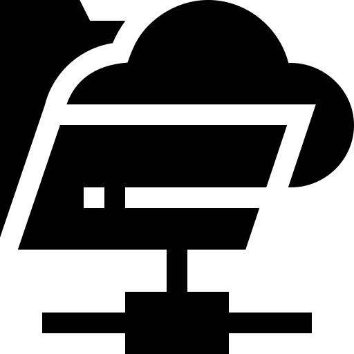 dossier Basic Straight Filled Icône