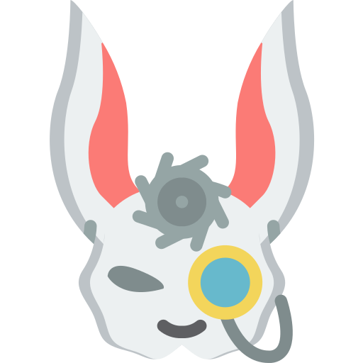 maschera da coniglio Basic Miscellany Flat icona