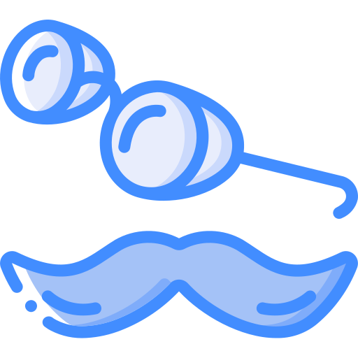 schnurrbart Basic Miscellany Blue icon