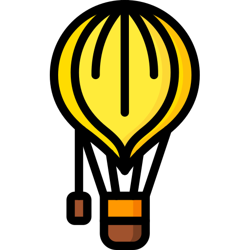 Hot air balloon Basic Miscellany Lineal Color icon