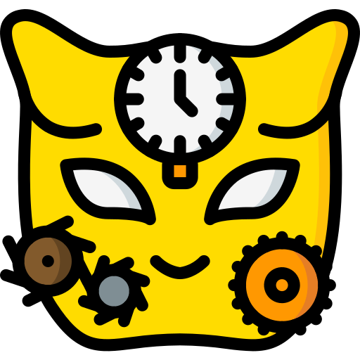 Máscara de gato Basic Miscellany Lineal Color icono