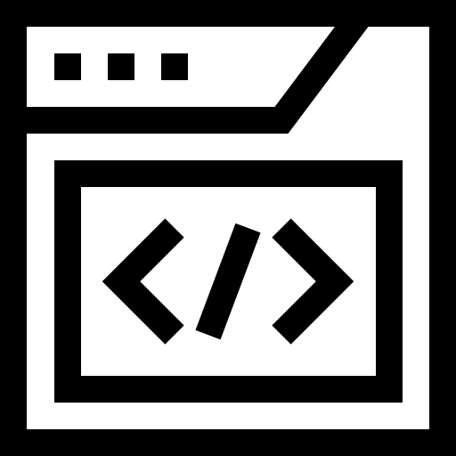 webontwikkeling Basic Straight Lineal icoon