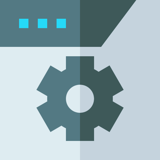 웹 개발 Basic Straight Flat icon