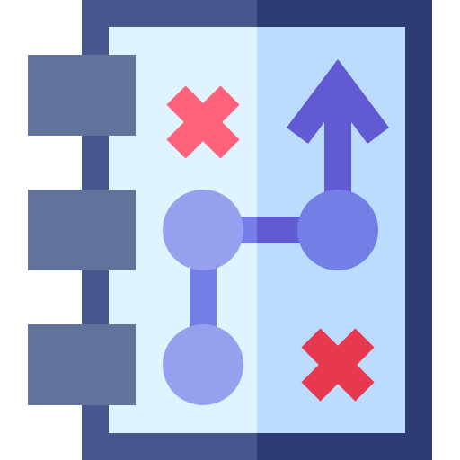 전략 Basic Straight Flat icon