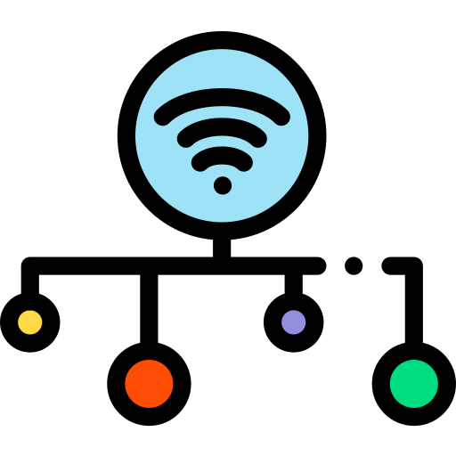 Diagram Detailed Rounded Lineal color icon