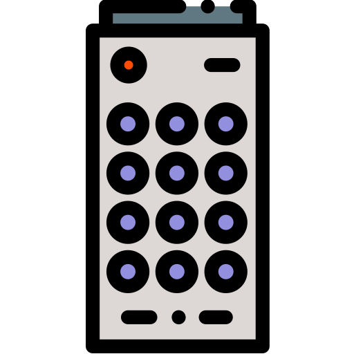 télécommande Detailed Rounded Lineal color Icône