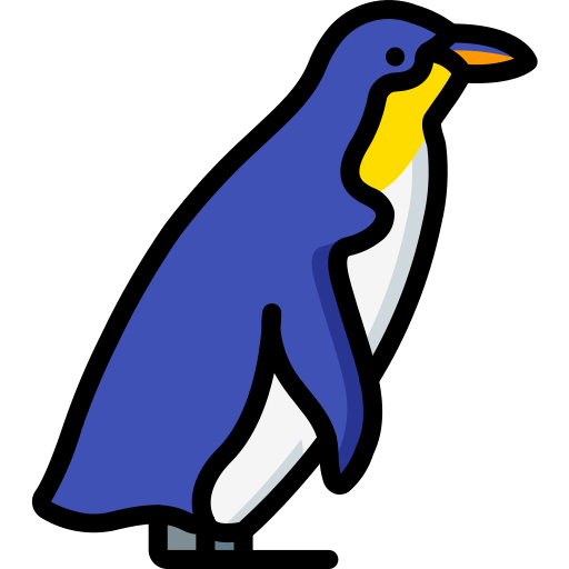Pingüino Basic Miscellany Lineal Color icono