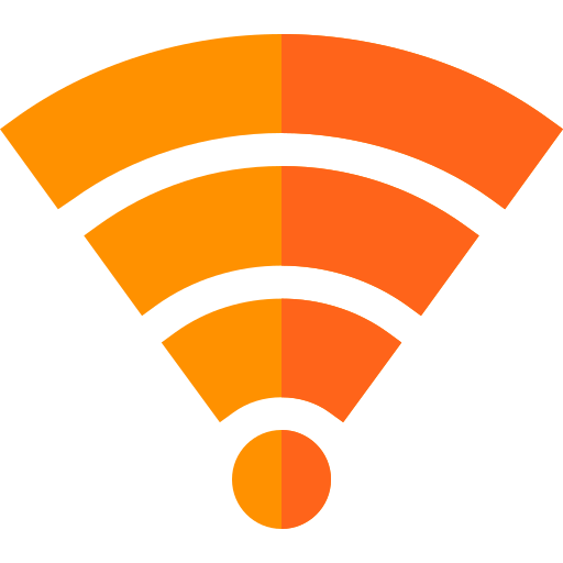 Wifi signal Basic Straight Flat icon