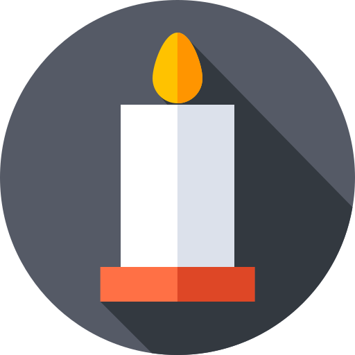 Candle Flat Circular Flat icon