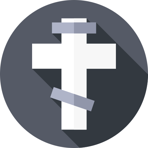 Byzantine cross Flat Circular Flat icon