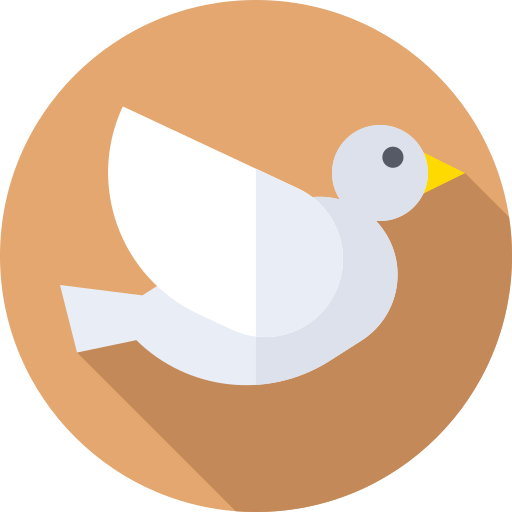 duif Flat Circular Flat icoon