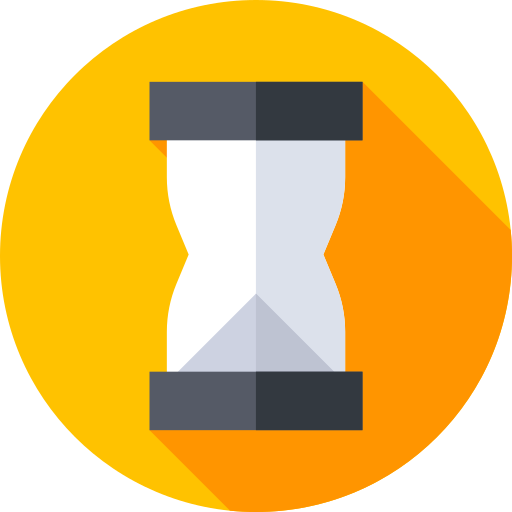 Hourglass Flat Circular Flat icon