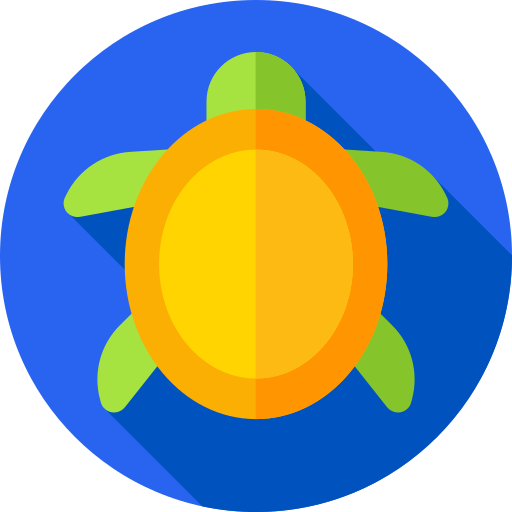 Turtle Flat Circular Flat icon