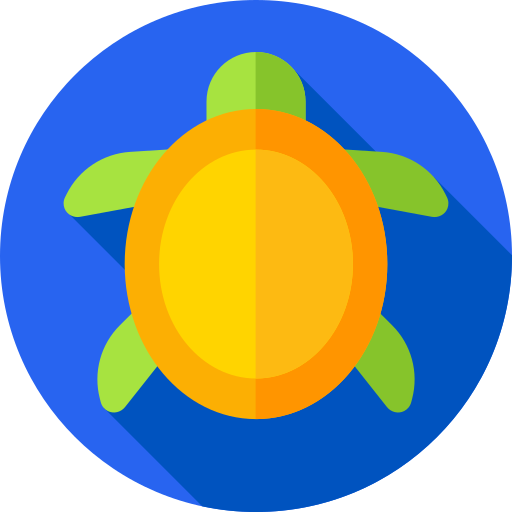 tortuga Flat Circular Flat icono