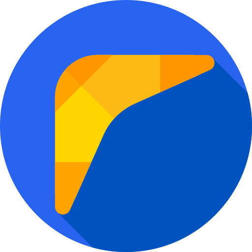 bumerang Flat Circular Flat icono