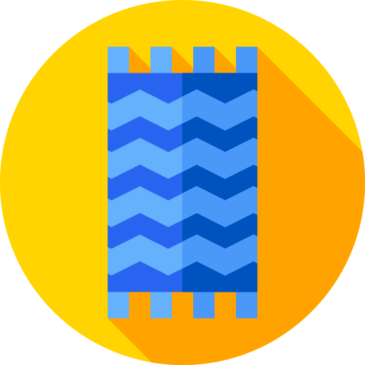toalla de playa Flat Circular Flat icono