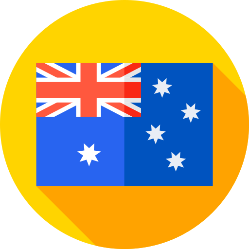 australia Flat Circular Flat icono