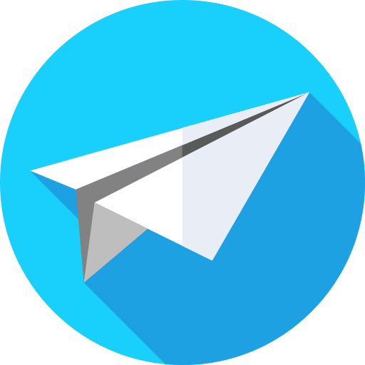 Paper plane Flat Circular Flat icon