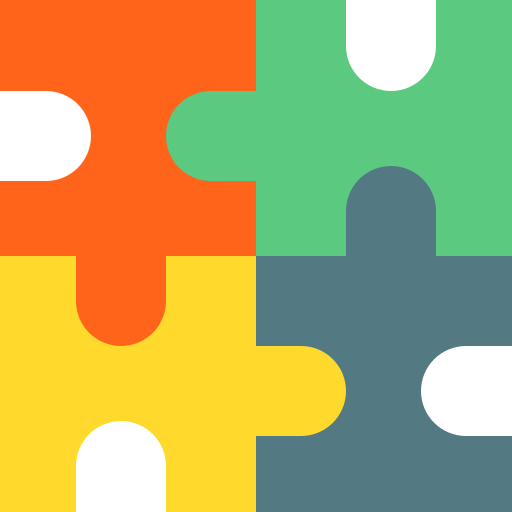 puzzle Basic Straight Flat icon