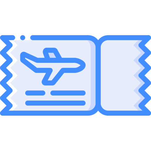 Billete de avión Basic Miscellany Blue icono
