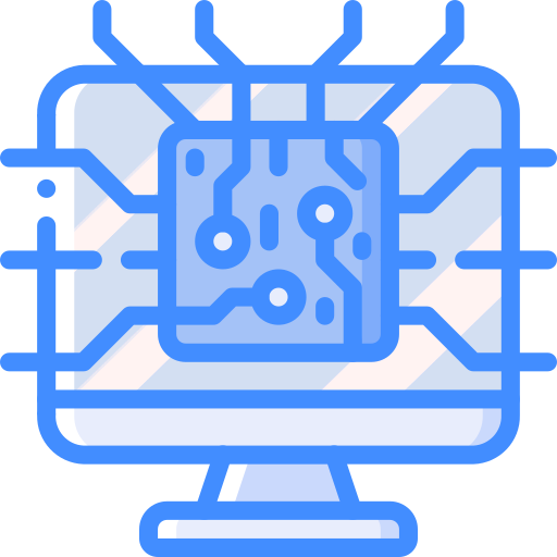 プロセッサー Basic Miscellany Blue icon