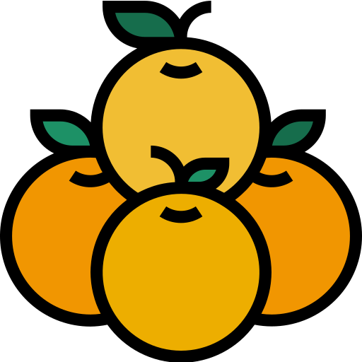 апельсин mynamepong Lineal Color иконка