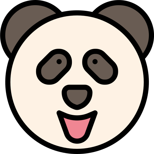 panda mynamepong Lineal Color icon