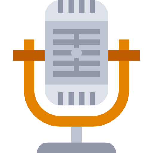 Micrófono mynamepong Flat icono