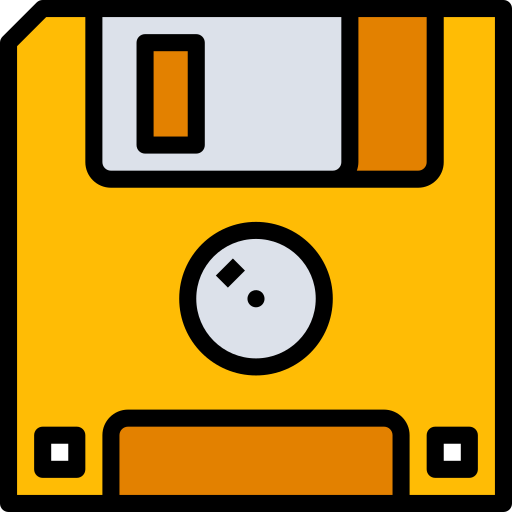 Floppy disk mynamepong Lineal Color icon