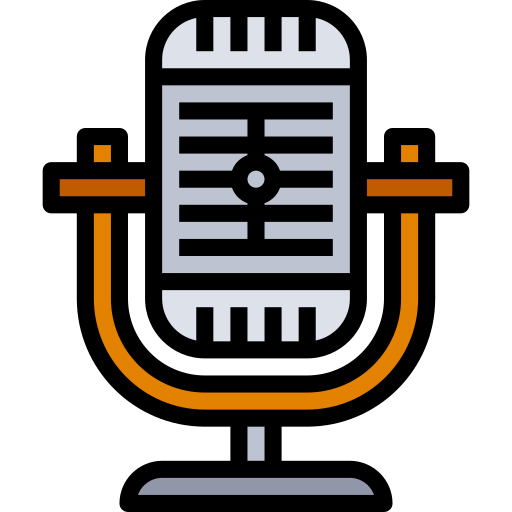 Microphone mynamepong Lineal Color icon