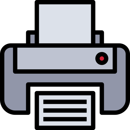 drucker mynamepong Lineal Color icon