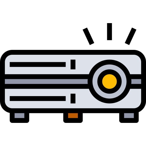 Projector mynamepong Lineal Color icon