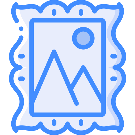 Frame Basic Miscellany Blue icon