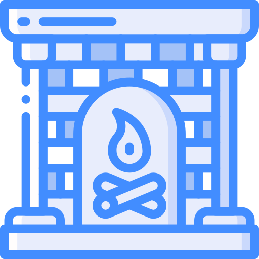 Fireplace Basic Miscellany Blue icon